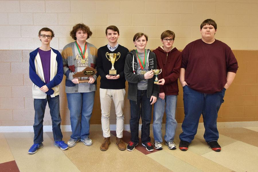 From left: Ben Myer 9th, Cameron Spicer 9th, Josh O' Bryan 9th, Hunter Mitchell 9th, Daniel Morris 11th, and Steven Flickinger 11th.