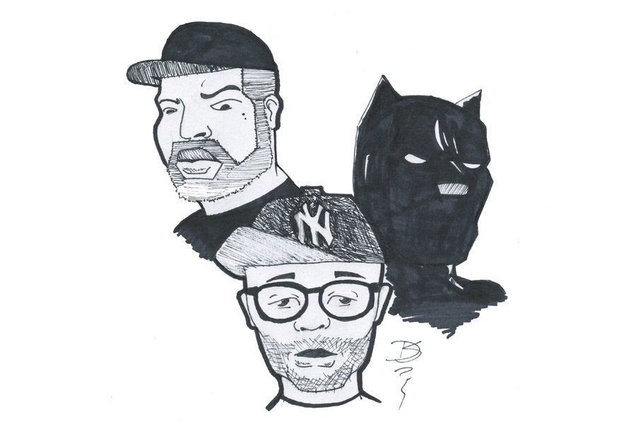 From left, Ice Cube, Spike Lee and Black Panther.