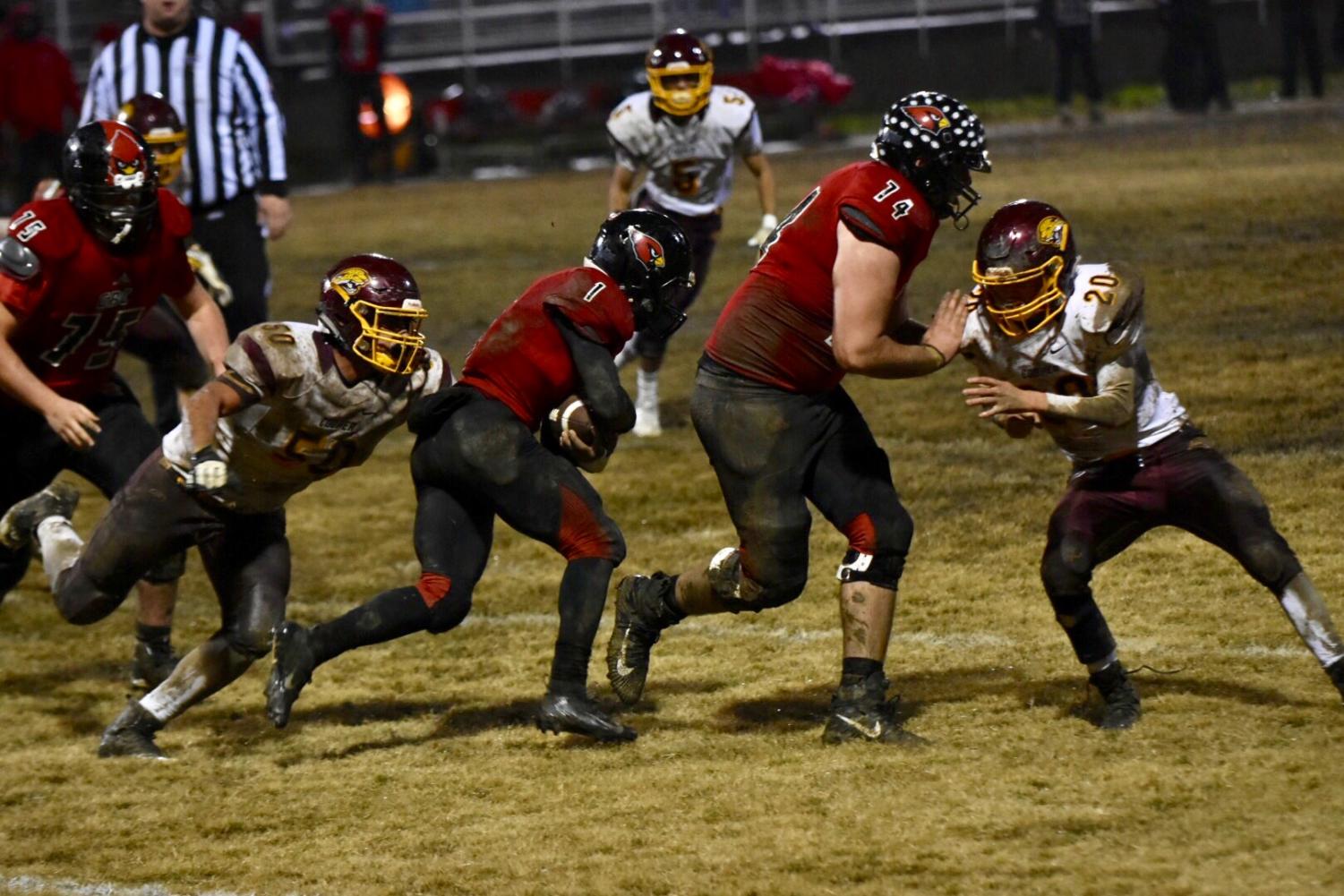 Sophomore Azzy Israel shined brightly Friday night, rushing for over 100 yards and three touchdowns.