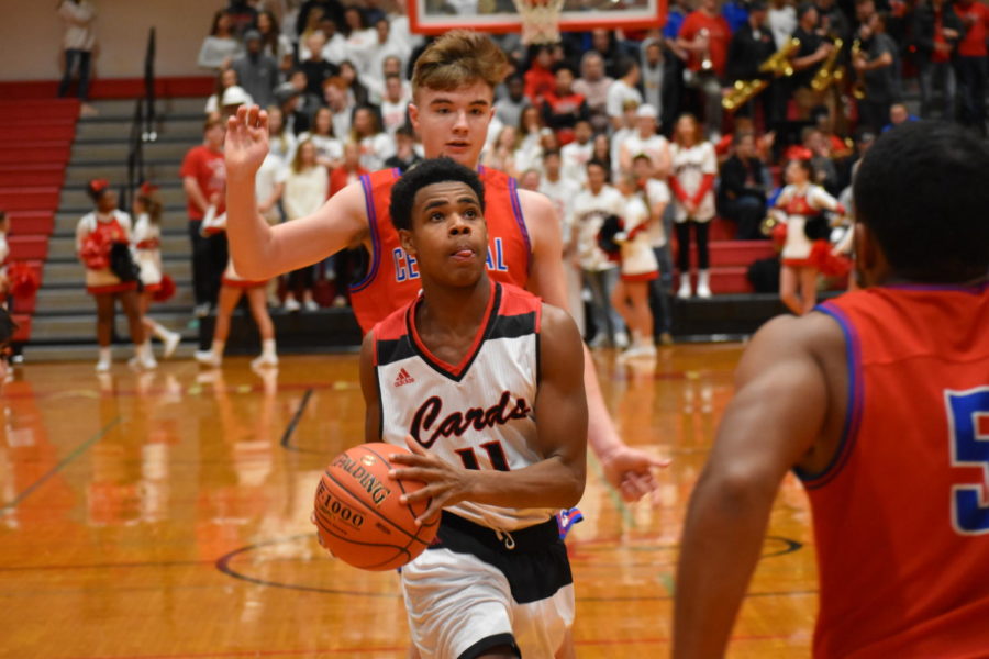 Jerone Morton looks to score.