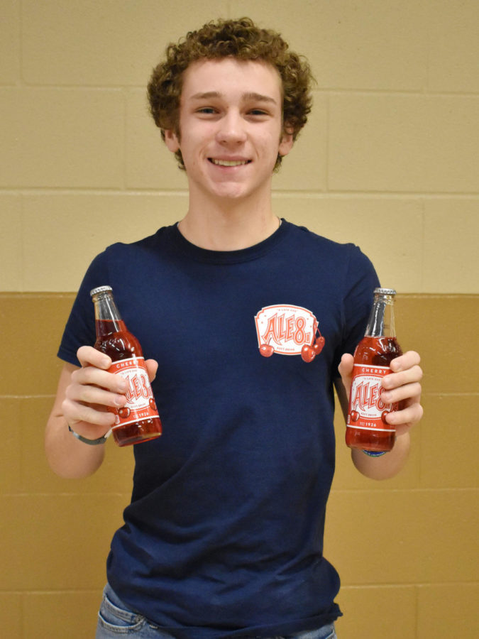 Sawyer Broeking loves his Cherry Ale-8
