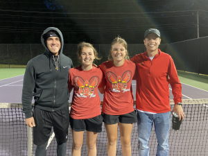 Tennyson Prater, Madelyn Settles, Cassi Lowe, and Coach Seth Heinss