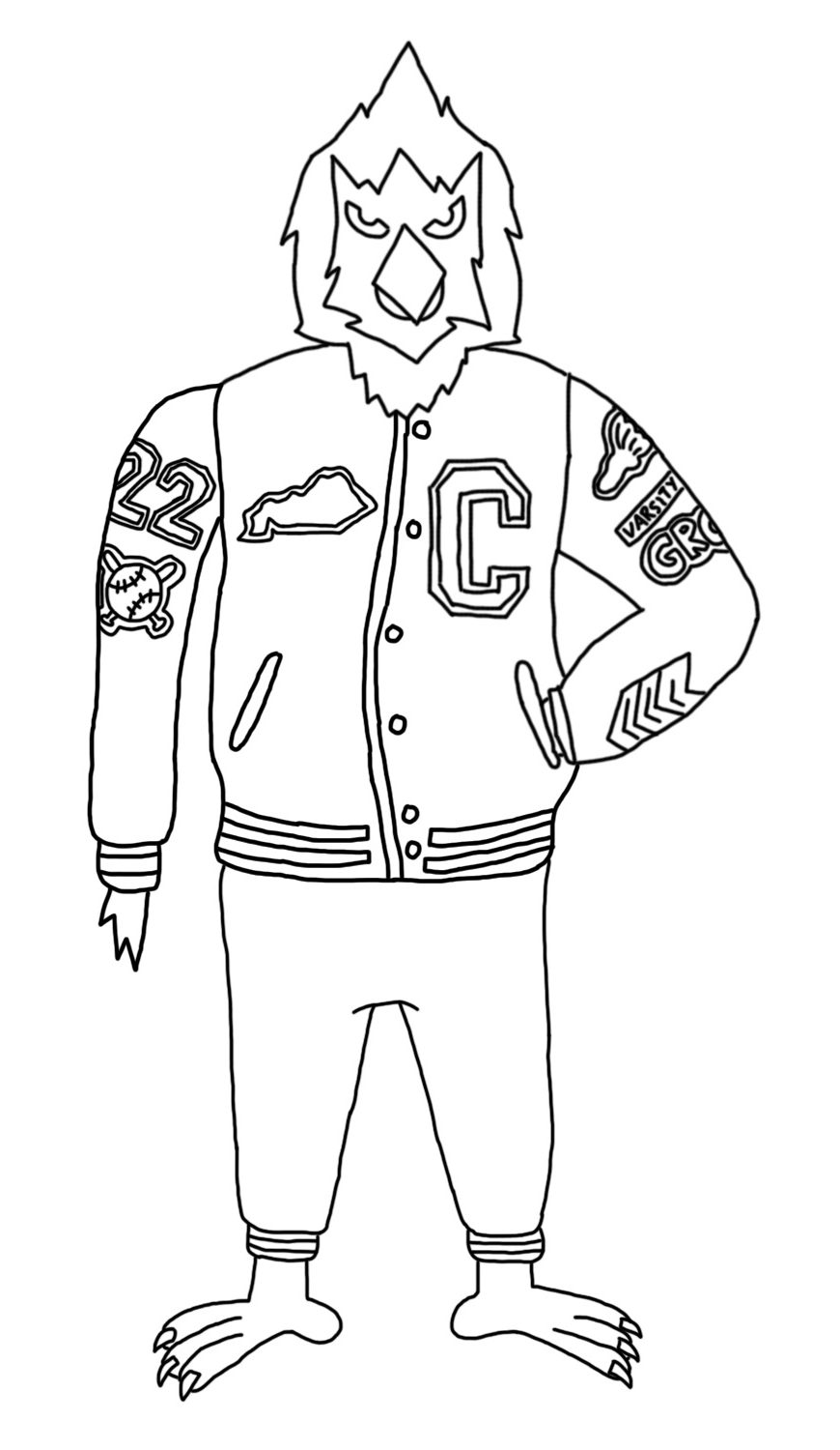 Letterman jacket outlet drawing