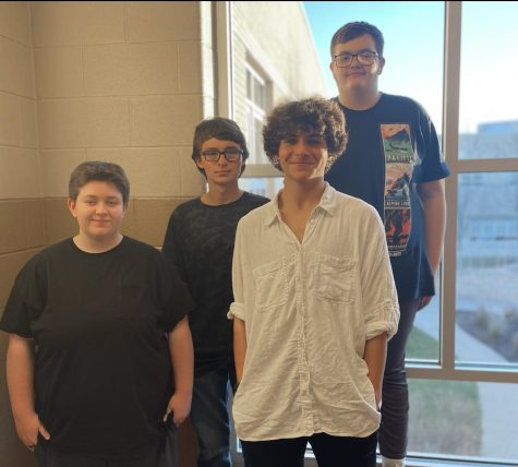 Members of GRCs eSports team include, from left, Carlee Stewart, Jojo Spahni, Maddox Hughbanks and Cameron Smith. The team is gearing up for its spring season.