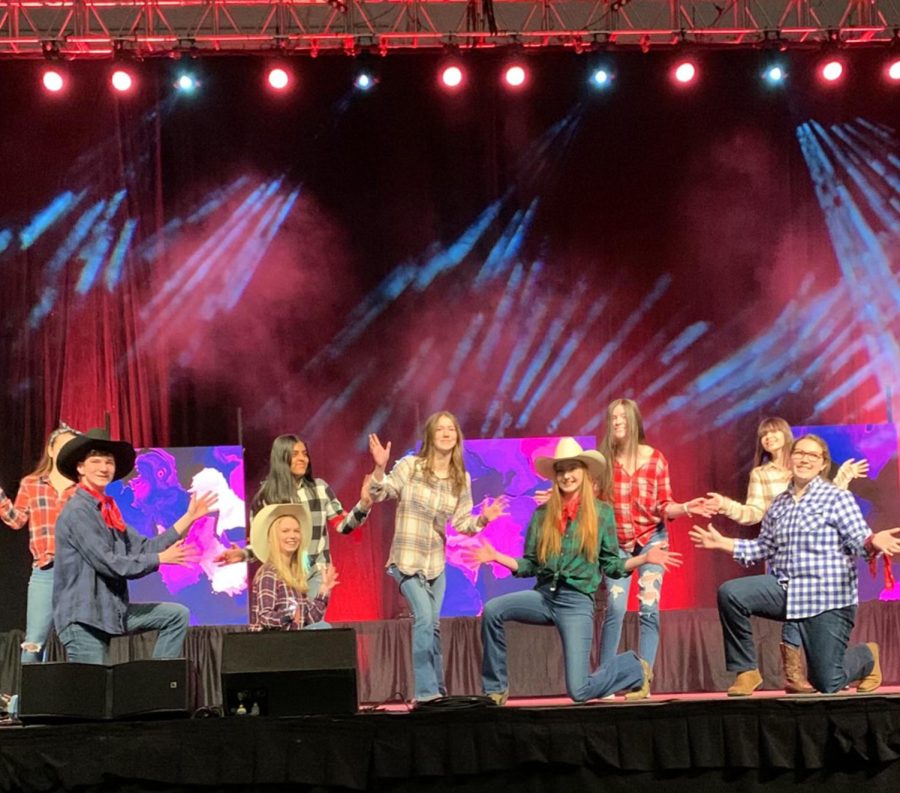 The Beta Club performs at the 2022 convention. Beta members leave Sunday for the 2023 event.
