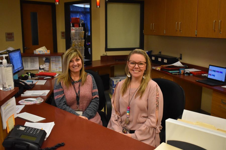 Rita Watts and Whitney Dunn are the friendly faces who greet visitors to GRC.