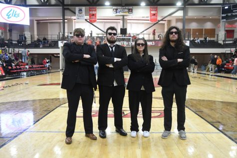 Mason Johnson, Chase Hatton, Marisol Lopez, and Chase Holloman led the 2022-23 Get Rowdy Crew.