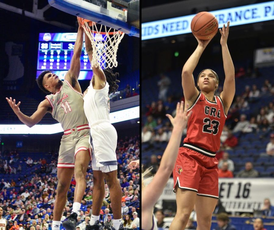 Jerone Morton, left, and Brianna Byars graduate from GRC leaving an enormous basketball legacy.