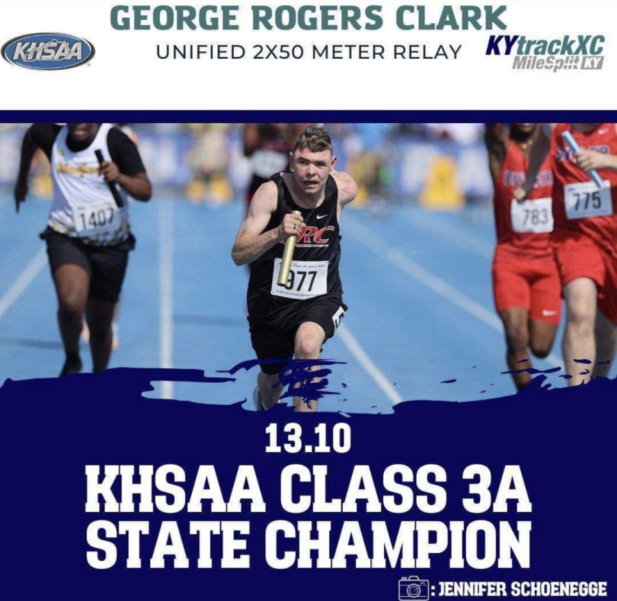Mayson Letcher and Jerone Morton were KHSAA state champs in the Unified Division of the state track meet in 2x50 meter relay.