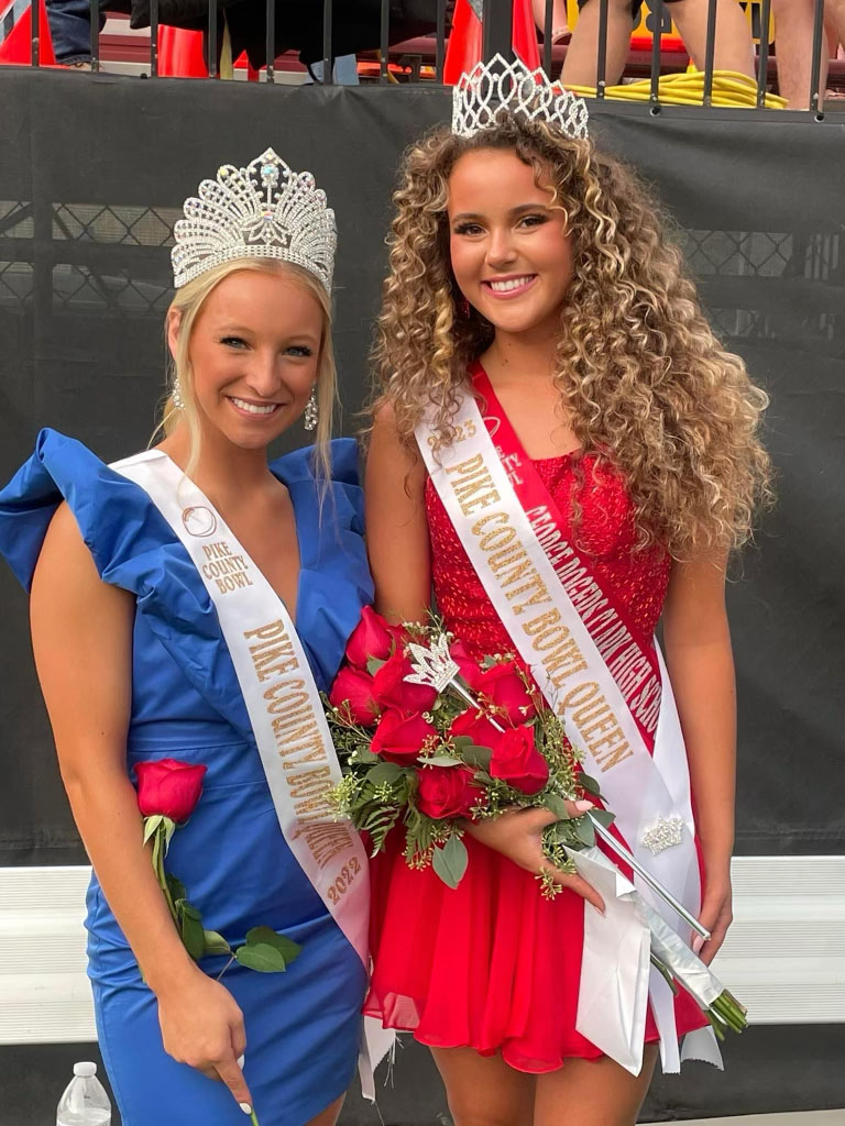 GRC senior Addison Baber was crowned 2023 Pike County Bowl Queen by last years winner Cassidy Slater.