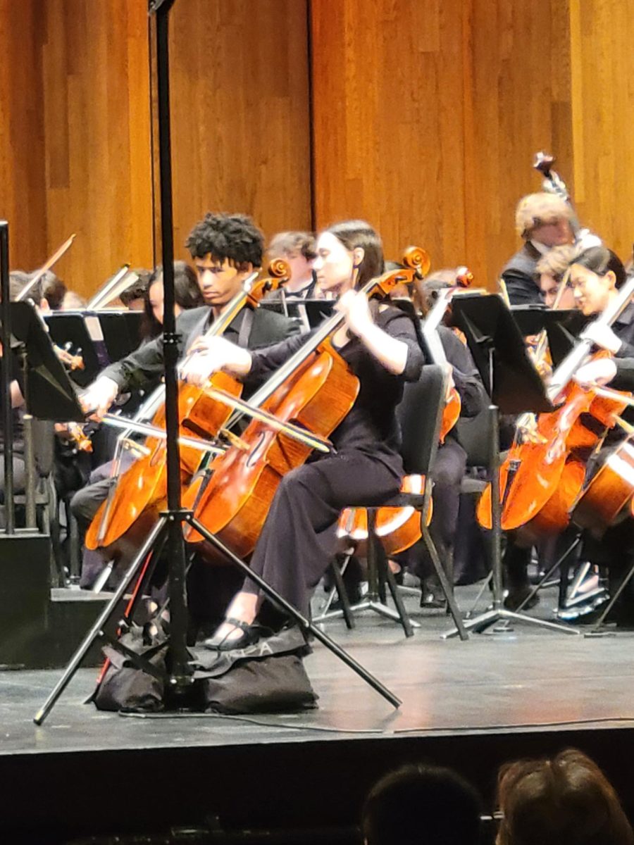 Anna Wilson made her mark in so many ways while at GRC. Here she performs with the All-State Orchestra.