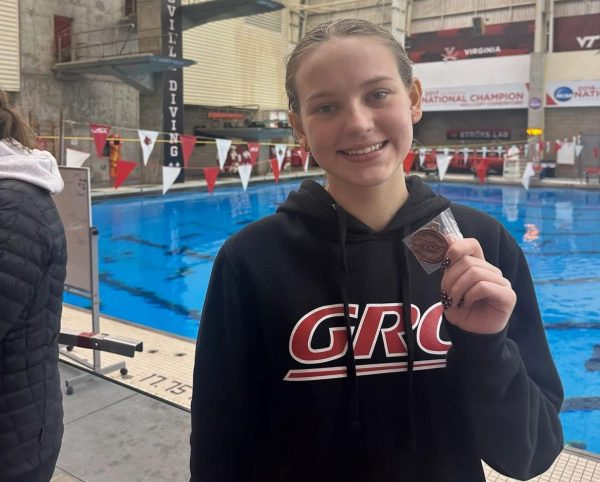 Diver Skyler Cockrell qualified for state, a huge accomplishment for a freshman.