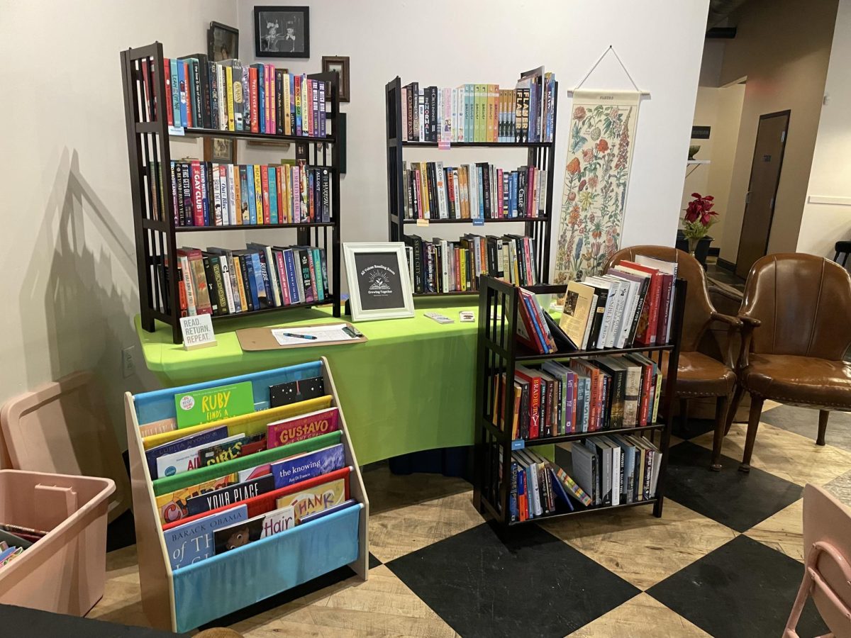 The All Voices Reading Room's Pop Up at The Hall in downtown Winchester.