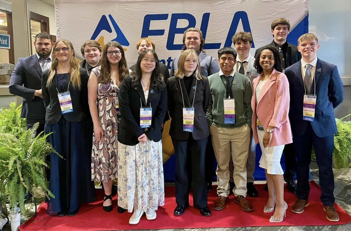 FBLA members at the Student Leadership Conference.