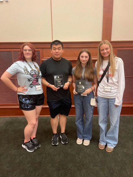 Beta Club officers on the road to leadership