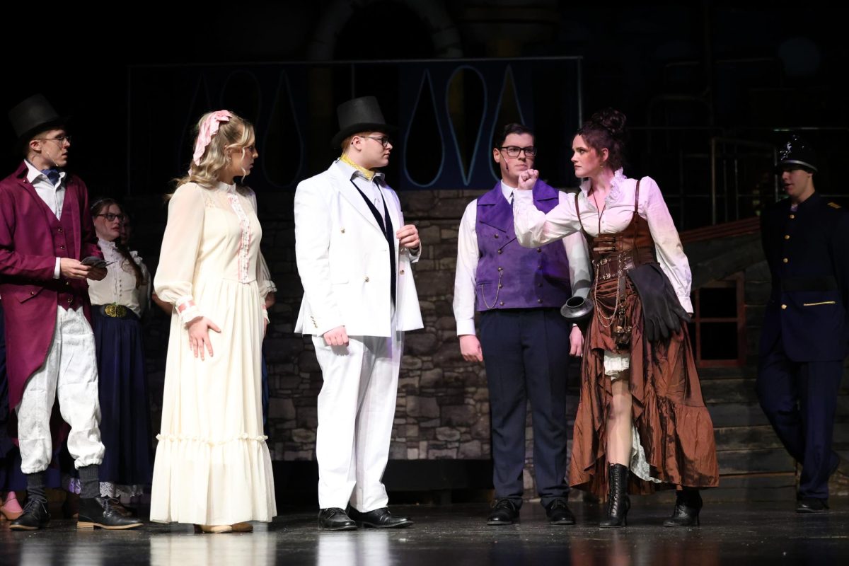 "Urinetown" cast during dress rehearsals